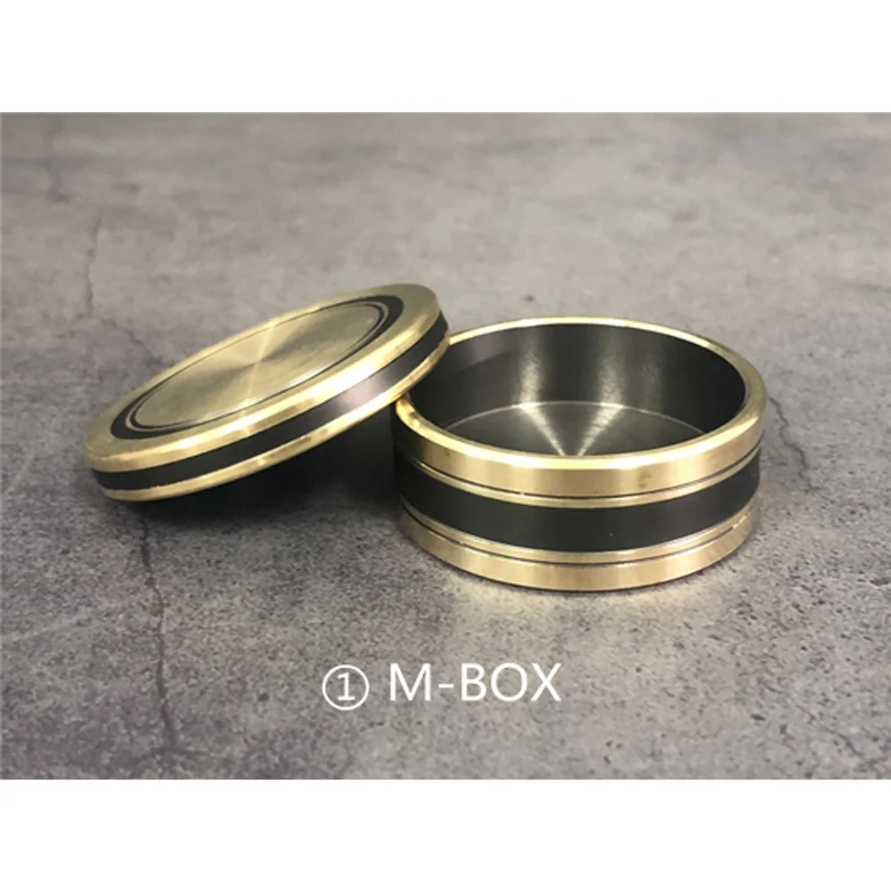 M BOX от Jimmy Fan (Morgan Size) Волшебные трюки Okito Монета коробка Magia сцена крупным планом Magie