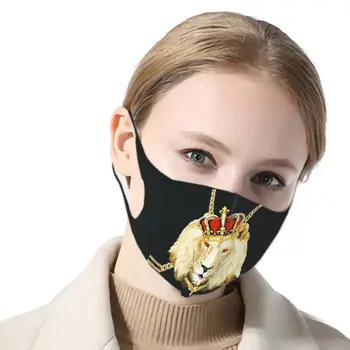 

Lion King Animal Mouth Mask 3d Printing Washable Breathable Lion Necklace Adult Kid Cover Face Mouth Mask Clothing