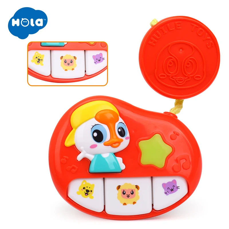 HOLA TOYS 3111C детская коляска бар музыкальная игрушка животное ферма мобильное