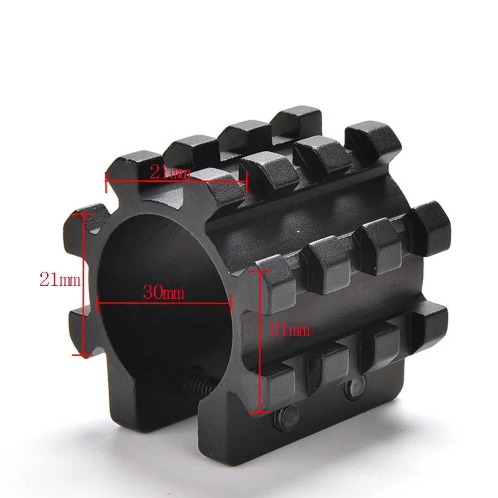 25.4mm Ring Scope Tube Flashlight Laser 21mm Weaver Picatinny Rail Mount Adapter Aluminum Hunting extend Riser Mount (1)