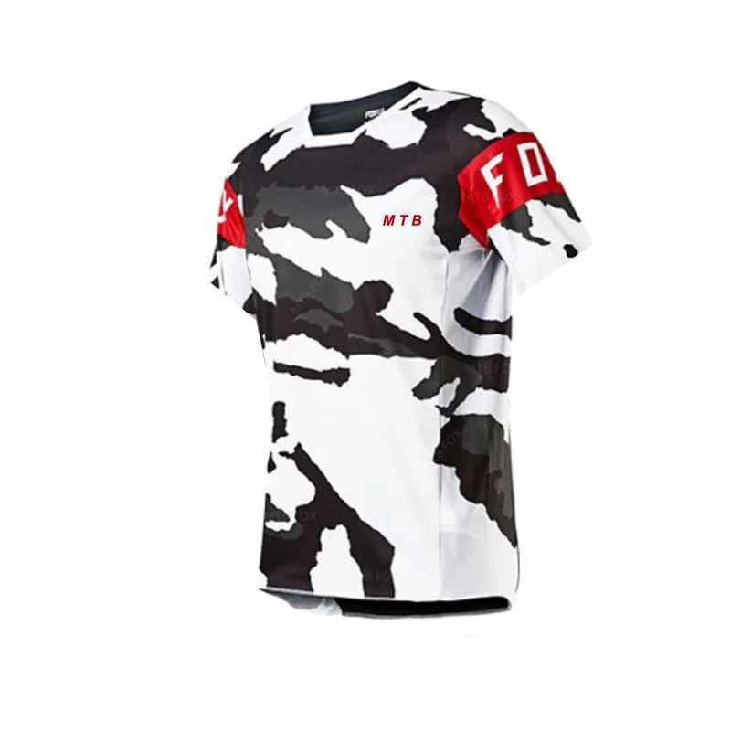 Camisetas de manga corta para hombre, ropa deportiva para ciclismo de montaña, motocrós todo terreno, FXR, DH, 2021