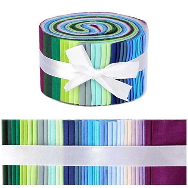 Patchwork Fabrics Cotton Plain Colors  Jelly Roll Fabric Strips Quilting -  Color - Aliexpress