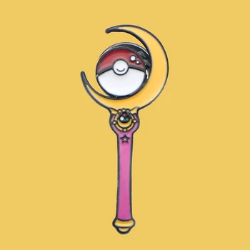 

O337 Wholesale 10pcs/lot Anime Sailor Moon Cute Creative Metal Enamel Pins And Brooches For Backpack Bags Badge Cool Gifts