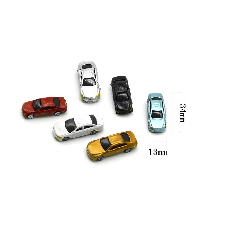 1:200 Масштаб модели игрушечных автомобилей модель из АБС-пластика цветная машина для Diorama модель здания дороги делая Макет Наборы
