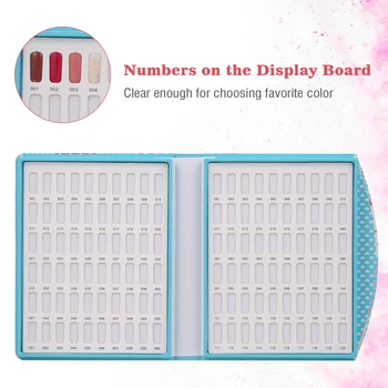 

120 Color Nail Display Book with 120PCS False Nail Tips Portable Nail Polish UV Gel Color Card Chart Board Nail Art Salon DIY