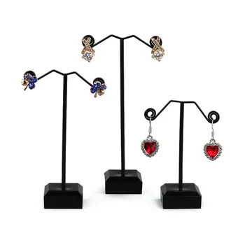 

Black Clear Acrylic Earring Rack Jewelry Display Stand Ornament Jewelry Organizer Holder Hook Hanger Showing Rack