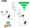 Уличный Wi-Fi роутер KuWFi, 300 Мбит/с, Беспроводной ретранслятор/Wi-Fi мост, большой диапазон 2,4 ГГц, 1 км, уличный мост CPE AP, 24 В POE LAN и WAN ► Фото 3/6