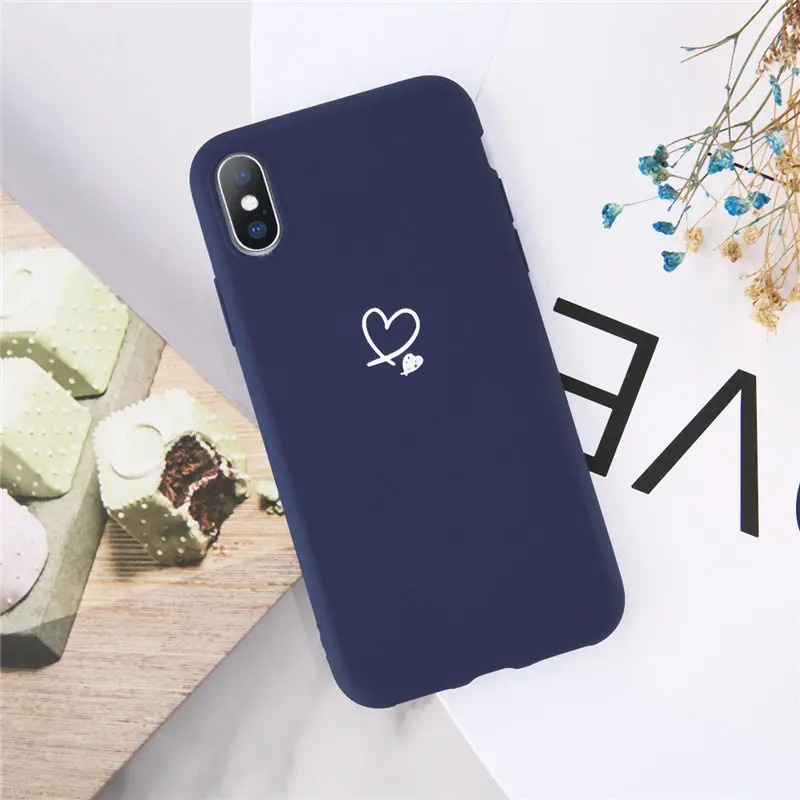 Силиконовый чехол Moskado для iPhone X XR XS Max 7 8 6 6s Plus 5 5S SE Love Heart Letter чехол для телефона с рисунком в виде животного мягкий чехол из ТПУ - Цвет: 3209