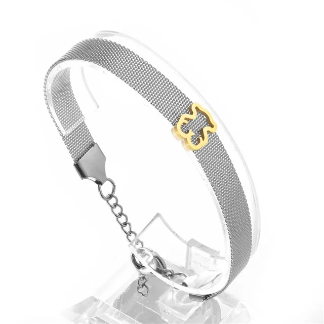 Stainless Steel Love Heart Bracelets For Women Party Gift Fashion Joyas Chain Charm Jewelry Wholesale same picture