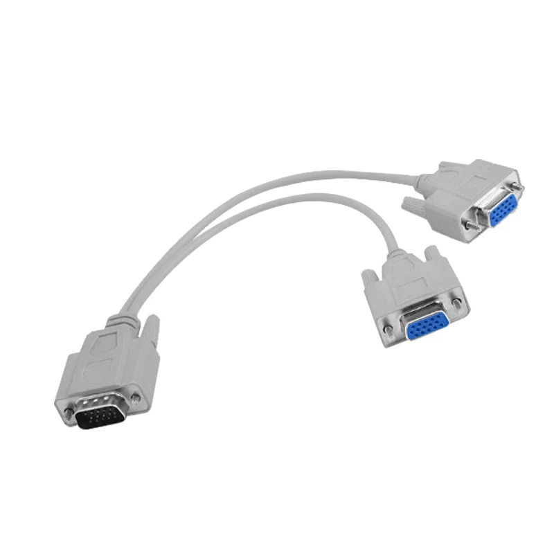 Адаптер удлинитель VGA (Папа) 2 (мама)|Компьютерные кабели и разъемы| |