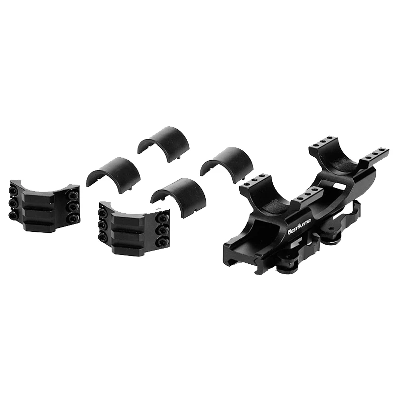 QD One Piece Scope Mount Quick Release 25.4mm/30mm Cantilever 20mm Picatinny Rail Ring AR15 AK47 For Hunting Sights