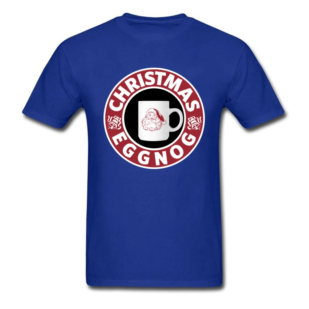 Christmas_Eggnog_4756 Newest Short Sleeve Family T-Shirt 100% Cotton Crew Neck Men Tees Customized Tops T Shirt Mother Day Christmas_Eggnog_4756 blue