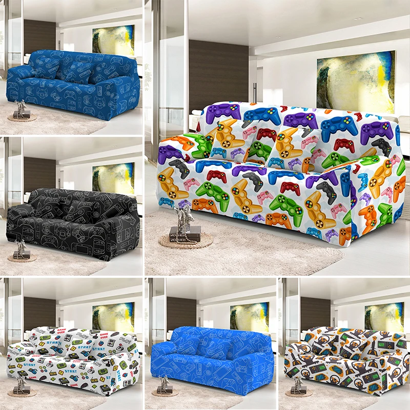 Funny Player Gampad Couch Cover Slip Resistant L Shape Stretch Game Sofa Covers For Living Room Slipcovers 1 2 3 4 Seaters AliExpress