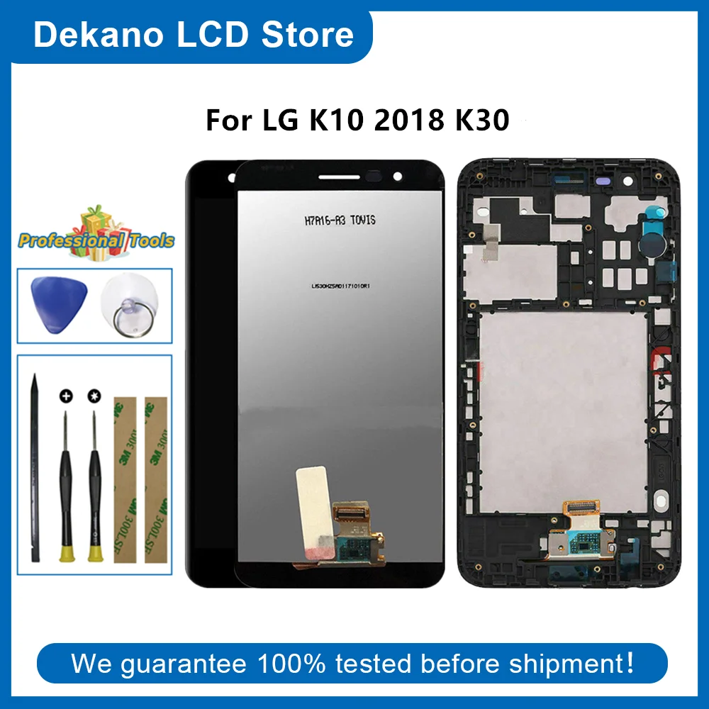 ЖК-дисплей для LG K10 2018/Phoenix Plus/K11 Prime/K30/K30 Plus X410 X415 сенсорный экран дигитайзер + рамка