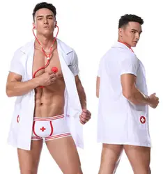 Новая мужская сексуальная униформа для доктора ролевая страстная одежда для ночного клуба