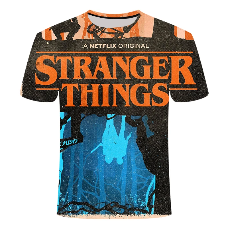 

3D printed fashion T-shirt with English 3 T-shirt summer cool short-sleeved top white T-shirt character relationship top