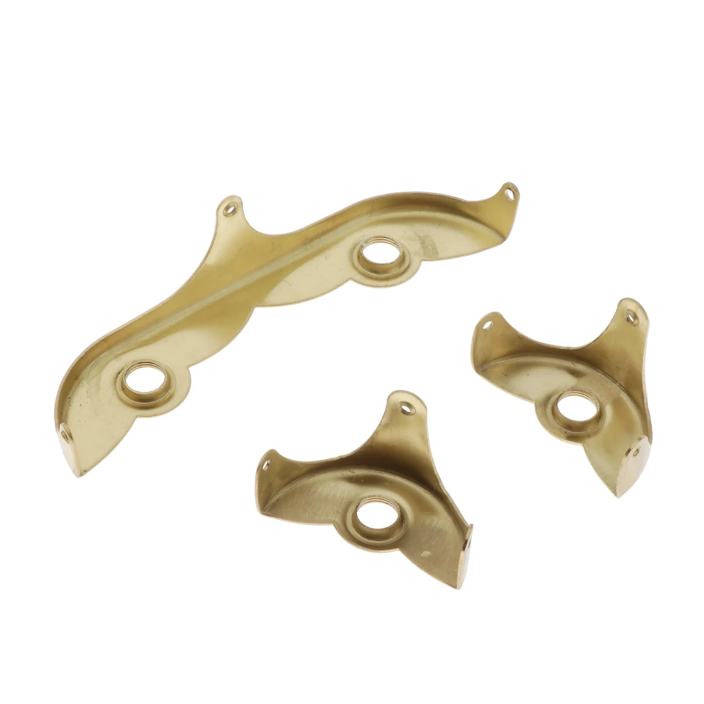 Baritone Sax Key Guard Set w/ Screws Copper Instruments Sax Accs Gold Color