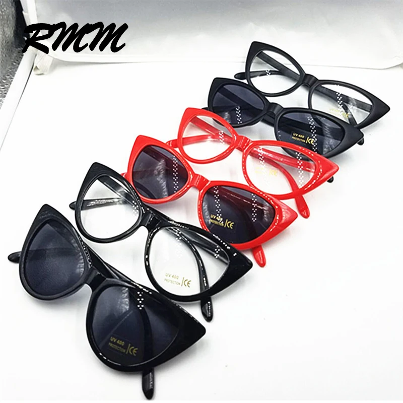 RMM брендовые Винтажные Солнцезащитные очки кошачий глаз ретро европейские и