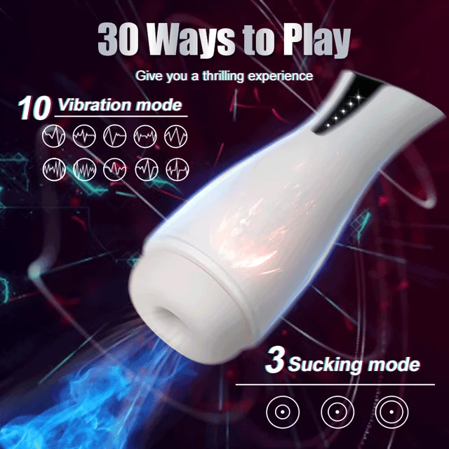 Automatic Blowjob Sucking Masturbation Cup Real Vagina Live Voice Recording Male Masturbators Oral Sex Toys for Men Adults 18+ 4