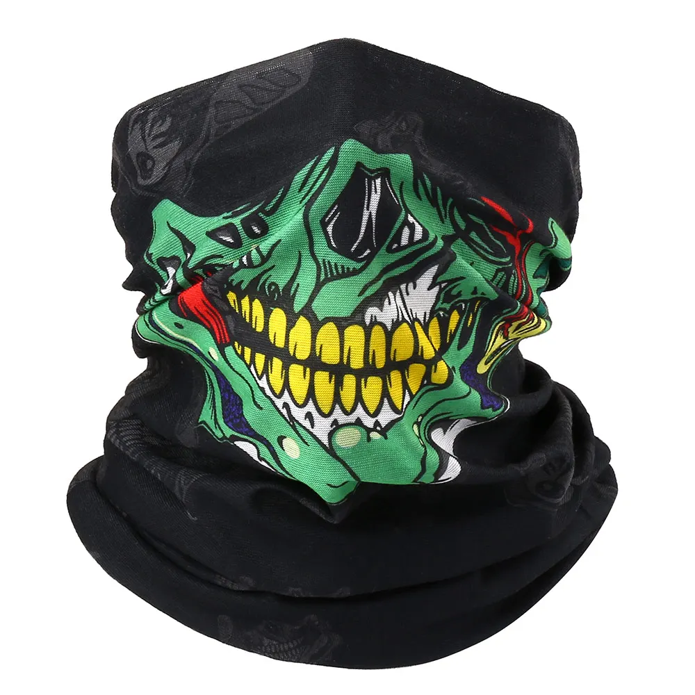 Skull07 3D бесшовная Балаклава волшебный шарф для шеи маска для лица Призрак Череп Скелет голова бандана щит повязка головной убор-бандана для мужчин велосипед - Цвет: Skull07