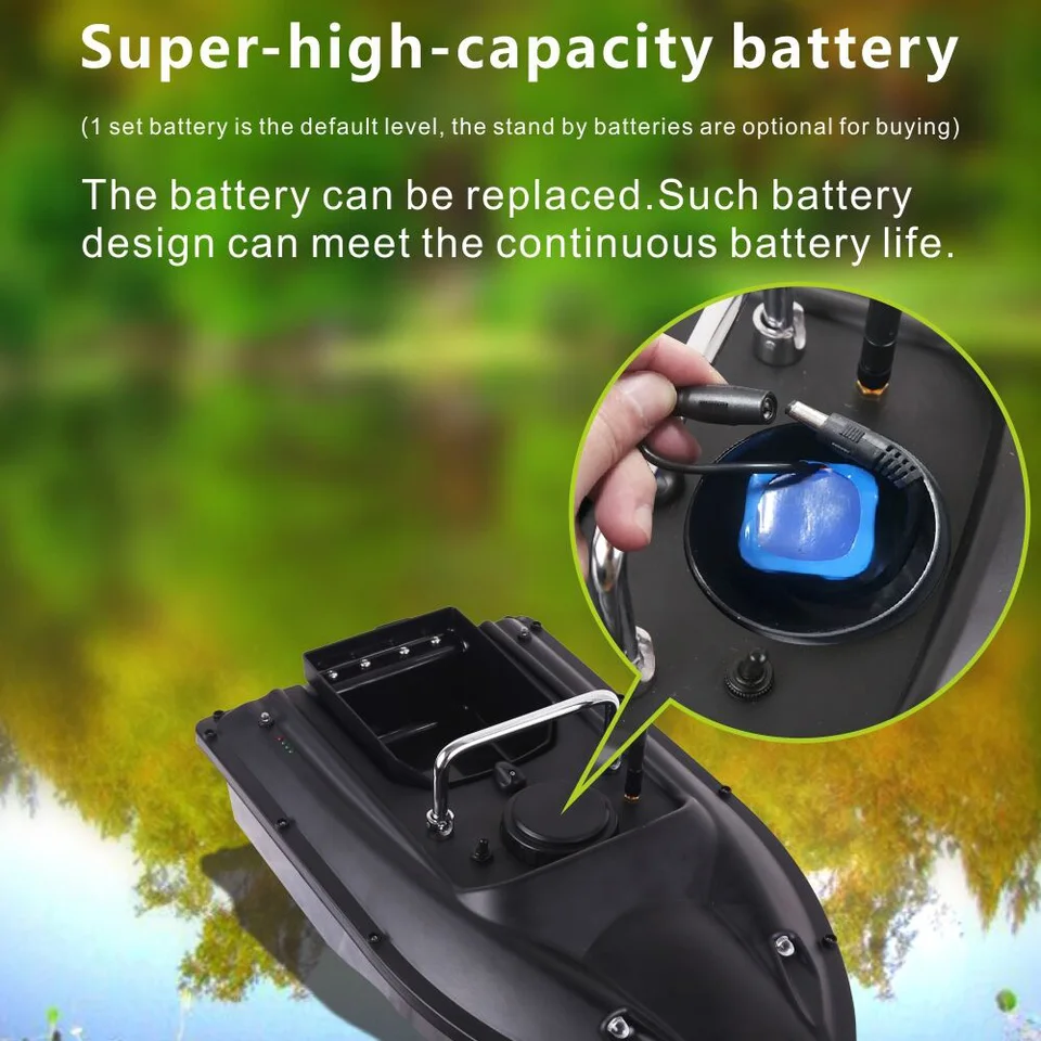 rc fishing boat with reel