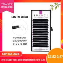 TDANCE Easy fanning Fast Fan цветущие ресницы для наращивания Индивидуальные ресницы автоматические высококачественные объемные ресницы для цветения TDANCE Easy fanning Fast Fan цветущие ресницы для наращивания Индивидуальные ресницы автоматические высококачественные объемные ресницы для цветения