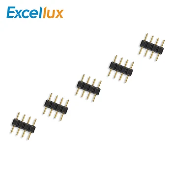 

5pcs/lot, 4pin RGB connector, 4 pin needle, Male Type 4pin, Double Row for LED RGB strip connector Black PCB,Connect Needles