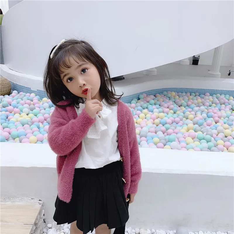 WLG kids jacket boys girls spring autumn green blue red thick v-neck long sleeve coat baby casual all match outerwear