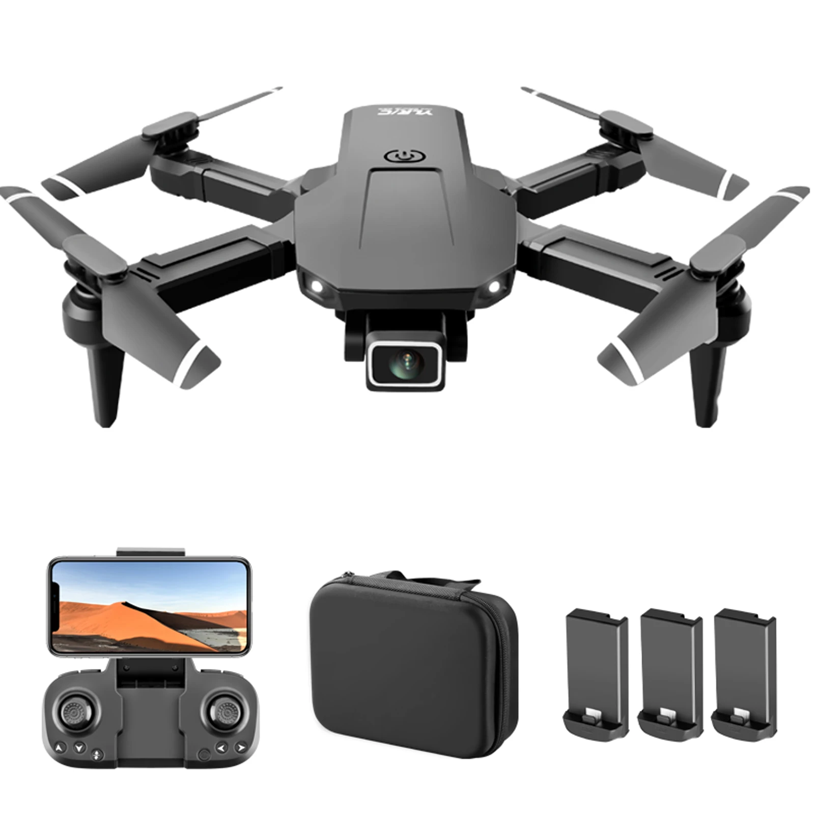 S68 RC Drone with Camera 4K Wifi FPV Dual Camera Drone Mini Folding Quadcopter for Kid with Gravity Sensor Control Headless Mode syma x5sw remote control