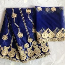 Высокое качество 5 ярдов Базен Riche дизайн Африканский Базен кружевная ткань+ 2 ярдов сетка тюль кружево с бисером KY102503