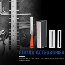 Luthier-Tool-Kit Leveling-Tool Crowning-File Rubber-Hammer Guitar Repair-Part-Set Grinding-Protectors