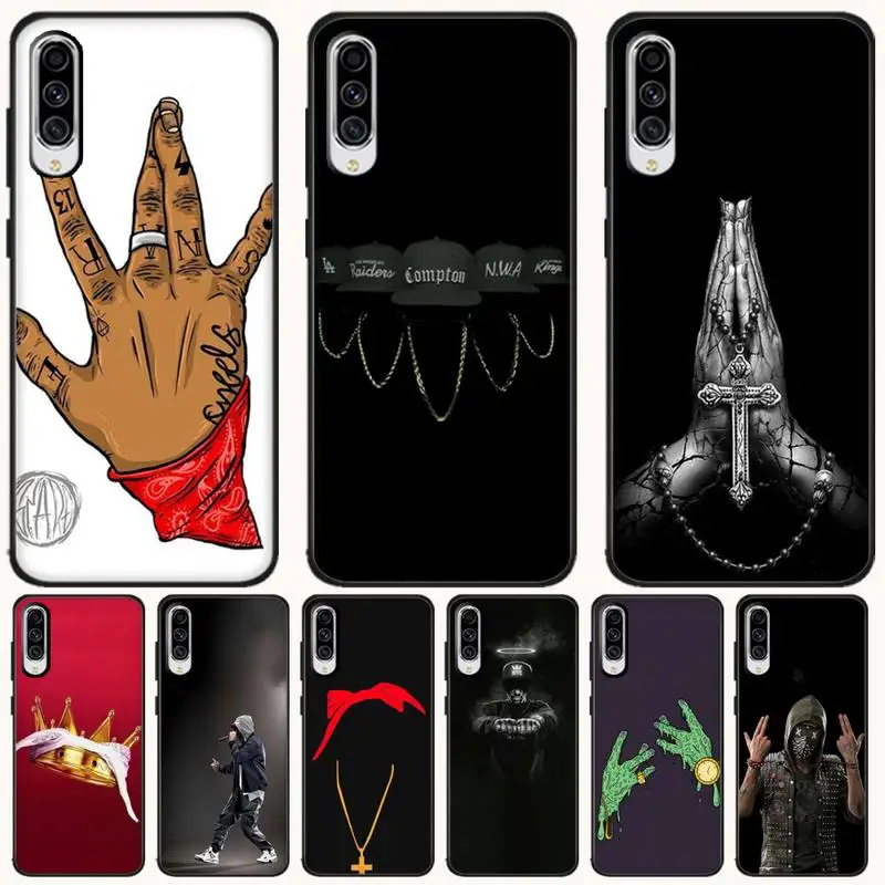 

LJHYDFCNB Hip hop TPU black Phone Case Cover Hull For Samsung A10 20 30 40 50 70 10S 20S 2 Core C8 A30S A50S
