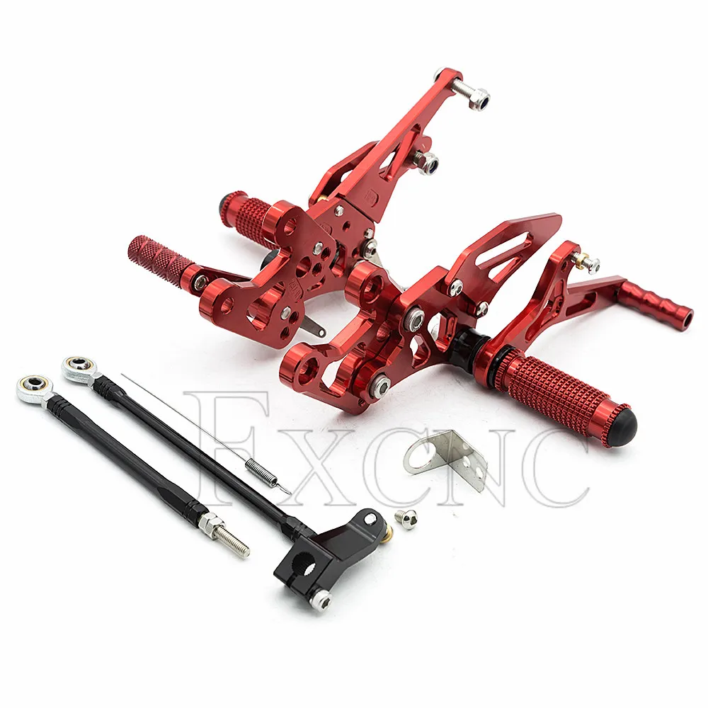 CNC мотоцикл алюминиевый Rearset подножка задний Набор для Yamaha FZ8 2010-2013 2011 2012 Регулируемые подножки Peg педаль