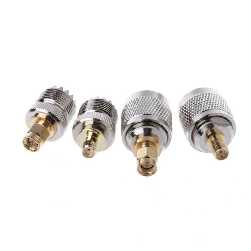 

4 Pcs A13 Kit Adapter PL259 SO239 to SMA Male Female RF Connector Test Converter