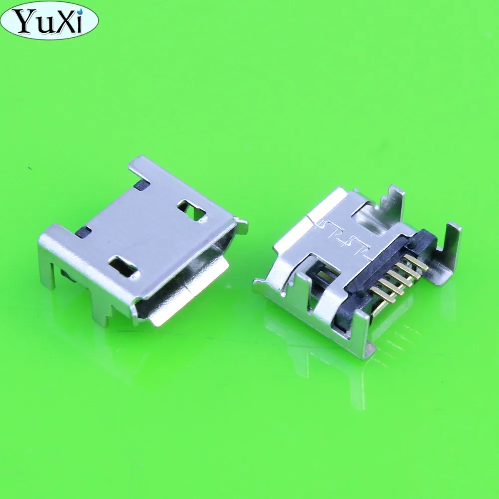 Юйси 2 шт. мобильный телефон планшет Micro USB разъем зарядки 4 фута DIP 5-контактный SMD
