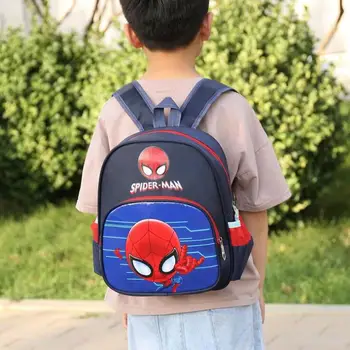 

Disney New Spiderman Princess Schoolbag Kids Girls Children Boys Student School Backpack Book Bags Cute print Primary