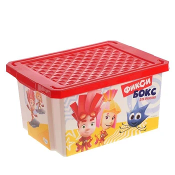 

Children's box for storing toys "Fixiki", 17 liters, red