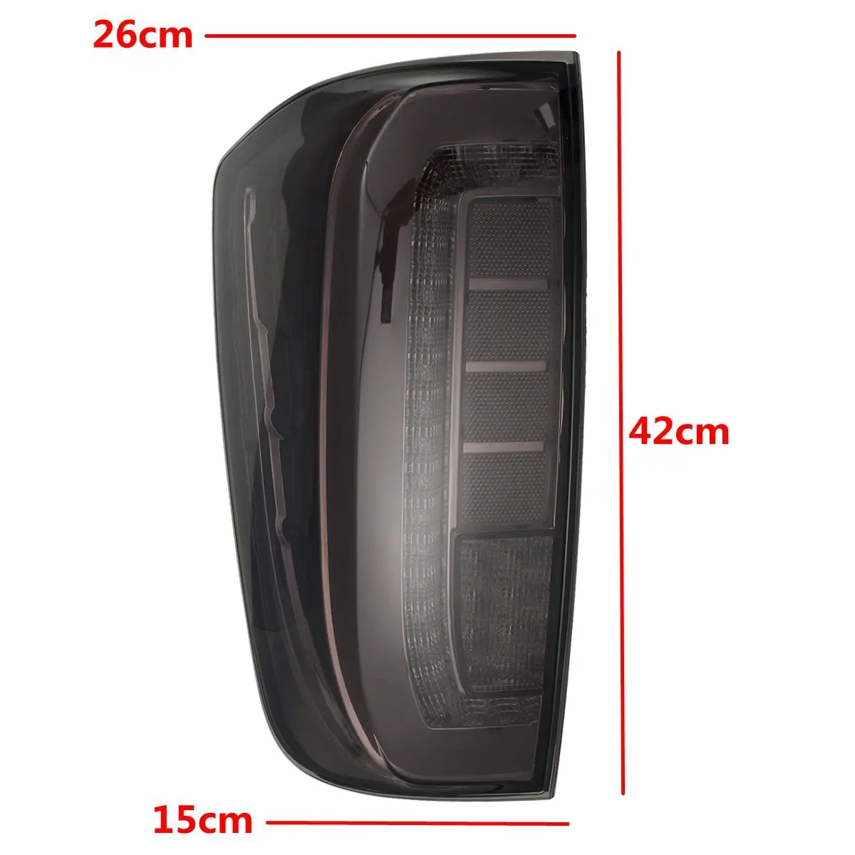 Pair Car Rear LED Tail Light Signal Lamp Brake Lights Brake Smoke Black  for Nissan Navara NP300 2015 2016 2017 2018 2019