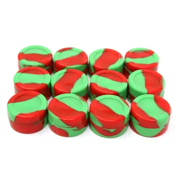 

Non Stick Food Grade Silicon Small Box Jars Storage Containers 5ml Medicine Box Assorted Colors Random Accessories 12 Pcs Lot