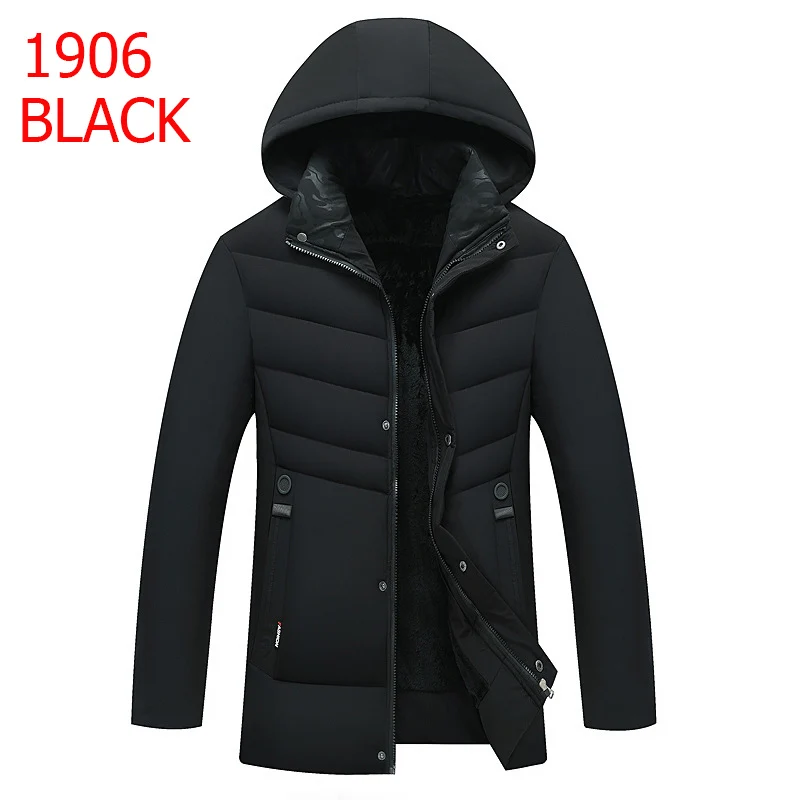 New Winter Jacket Men-30 Degree Thicken Warm Men Parkas Hooded Fleece Man's Jackets Outwear Cotton Coat Parka Jaqueta Masculina