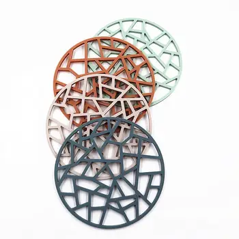 

High Quality Placemats Waterproof Silicone Coaster Bowl Mat Kitchen Non-Slip Insulation Table Mats