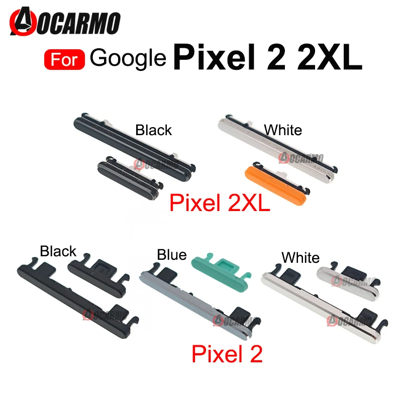 For Google Pixel 2 XL 2XL Volume Up Down Power On Off Side Key Button Replacement Part