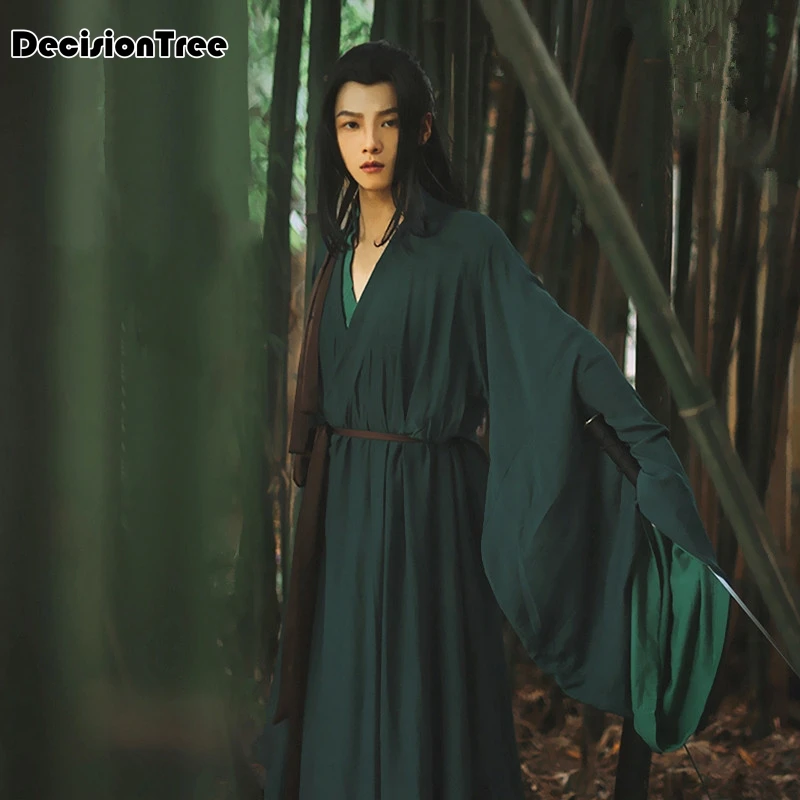 

2019 hanfu v collar chinese style hanfu men cosplay hanfu green hanfu hanfu dalam tv chinese song ming dynasty ancient han fu