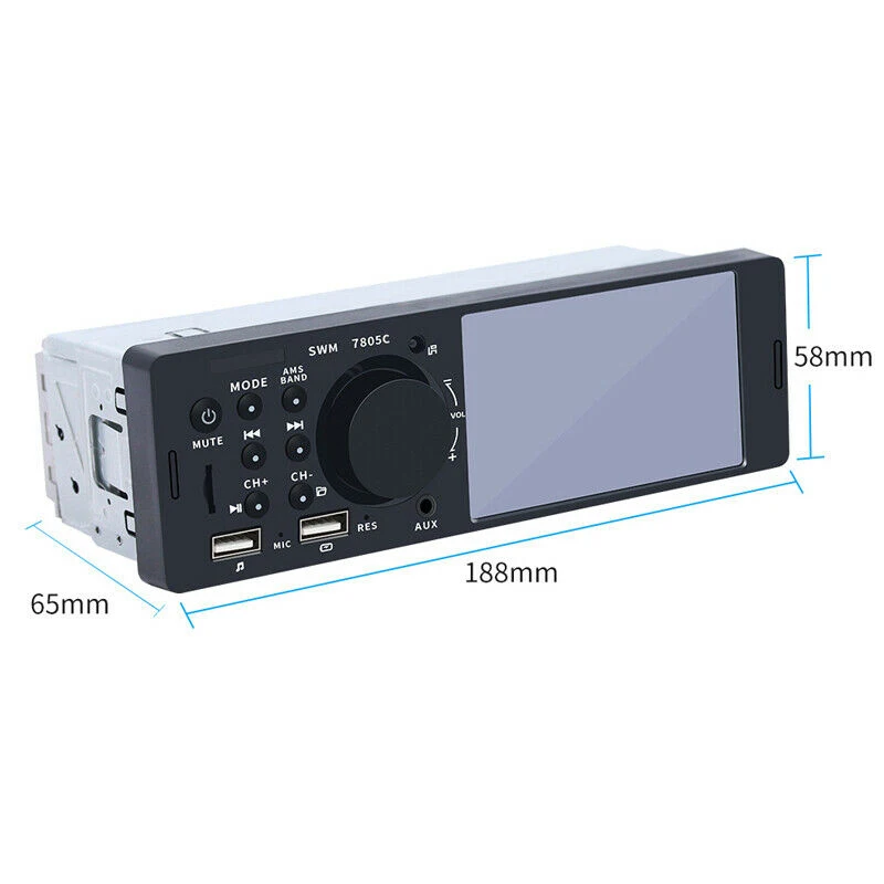 Радио стерео автомобиль MP5 плеер FM AM WMA Bluetooth красочная лампа 4,1 дюймов HD