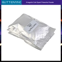 6 упак./лот Ti металлического порошка расходные материалы для сцены холодной spark Свадебные машина