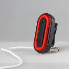 USB Перезаряжаемый велосипедный задний светильник, велосипедный светодиодный задний светильник, задний фонарь, Предупреждение ющий знак, мигающий светильник, Аксессуары для велосипеда