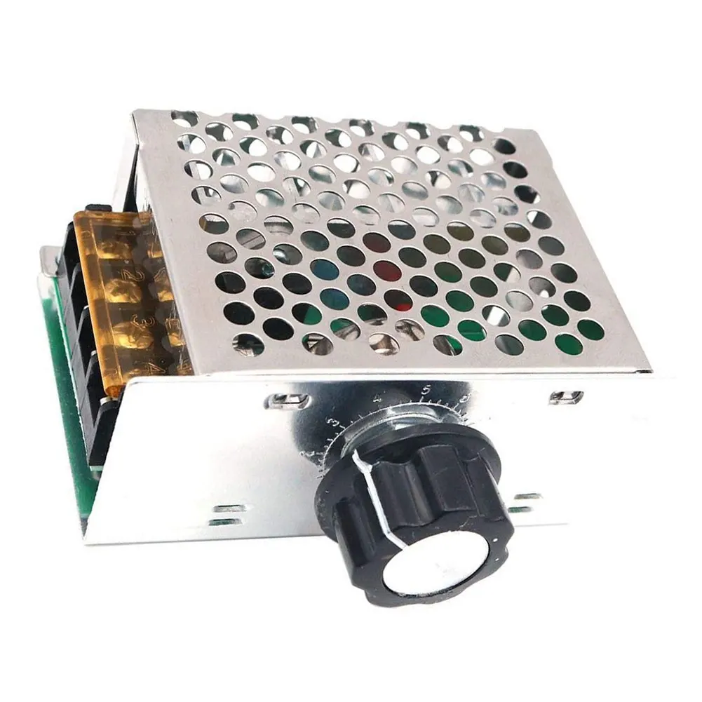 4000W High Power Thyristor Electronic Voltage AC 220V Regulator Dimming Speed Temperature Regulation with Insurance Shell | Обустройство