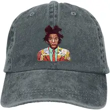 Dongfangukuk Jean-Michel Basquiat, мужские/женские повседневные бейсбольные головные уборы, винтажная Регулируемая Кепка с якорем, Кепка-Дальнобойщик черного цвета