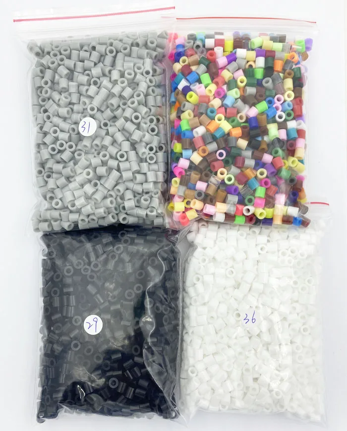 Rainbow Mix Iron Beads Craft Kit - 2000 Pieces for Creative Kids' Projects