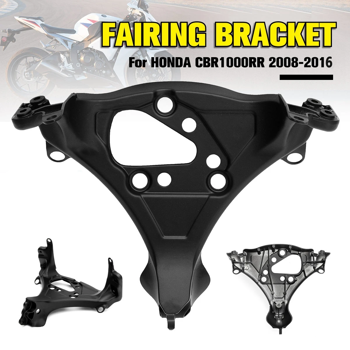 Front Headlight Upper Fairing Stay Bracket Aluminum For Honda CBR1000RR 2008-2016